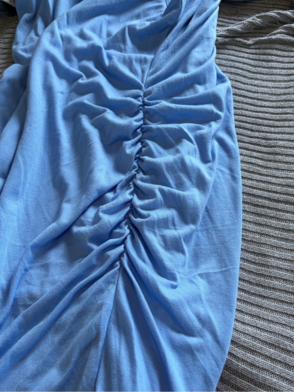 BTFBM Sleeveless Blue Jersey Tank Dress - Picture 6 of 8
